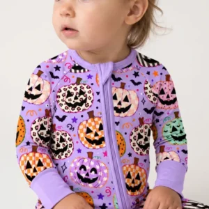 Patchwork Jack O’ Lantern Party Bamboo Convertible Zippy