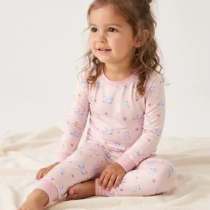 Pastel Manta Wishes Bamboo Two Piece Long Sleeve Pajama Set