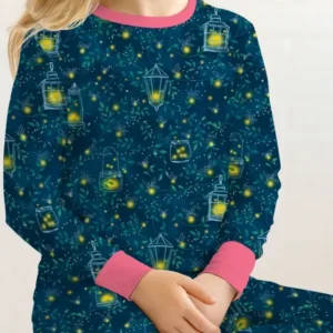 Firefly Lantern Night Bamboo Two Piece Long Sleeve Pajama Set