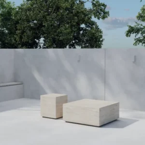 Gartentisch Set Zenvia - in Beige aus Aluminium und Polypropylen
