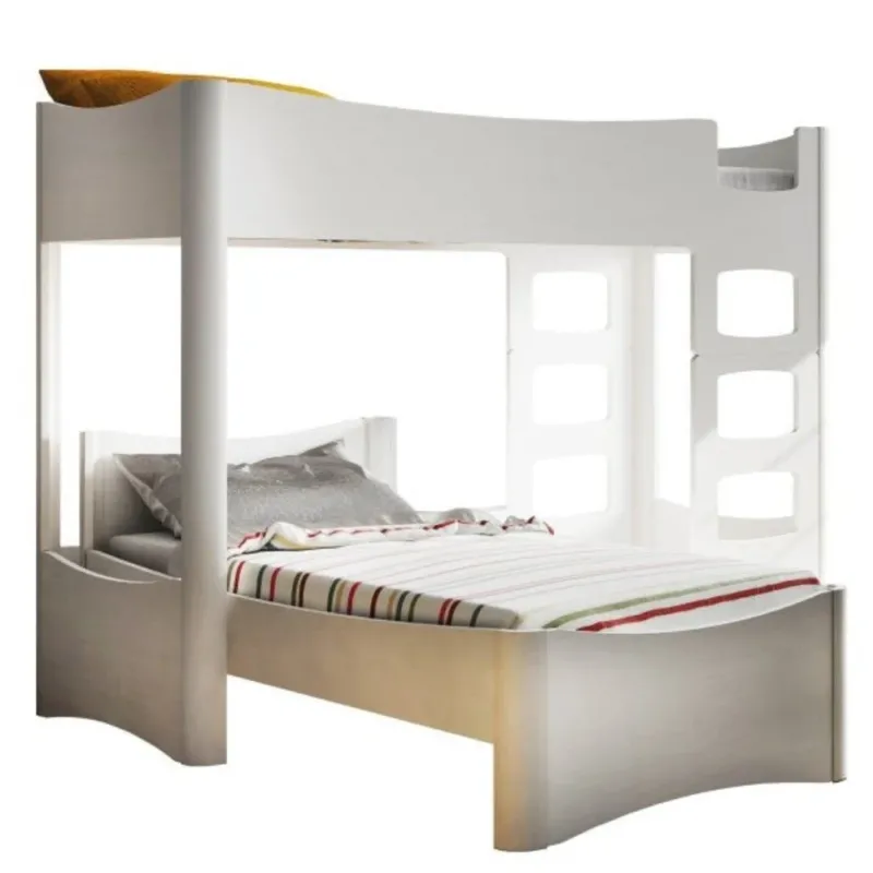 MATHY BY BOLS - Lit Surélevé 162 FUSION Profiles Blanc 90 x 190 cm