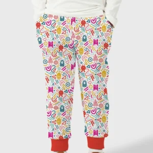 Rainbow Monster Party Bamboo Jogger