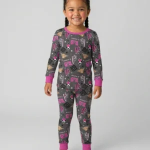Western Mama & Me Matching Bamboo Two Piece Long Sleeve Pajama Set