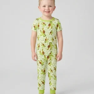 Father and Son Turtle Bamboo Two Piece Short Sleeve Pajama Set