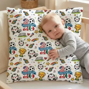Soccer Fever 2026 Family Matching Bamboo Pillow Case