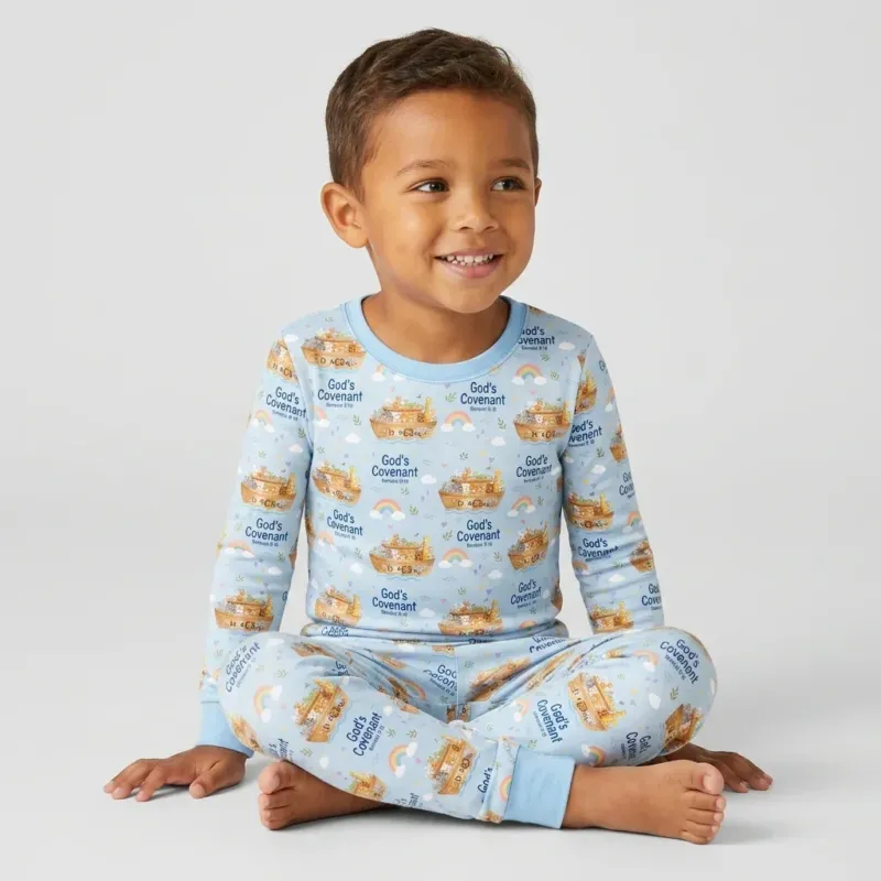 God's Covenant Bamboo Two Piece Long Sleeve Pajama Set