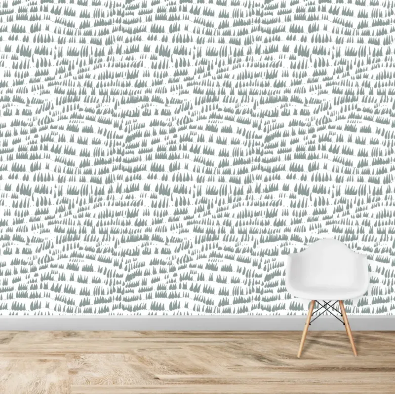 MUNKS & ME - Papier Peint Chambre Enfant à Motif Répété - Daphné Laisse Tomber - Bleu