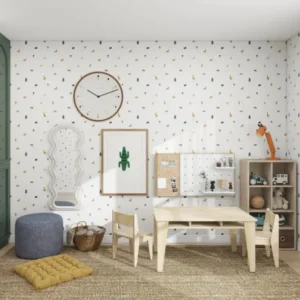 MUNKS & ME - Papier Peint Panoramique Pour Enfants - Safari À Motifs Répétés Tiny Tracks