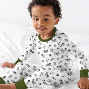 Future Soccer Champion Bamboo Two Piece Long Sleeve Pajama Set