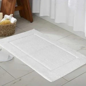 PRIMA BATH MAT SUPER SOFT COTTON WHITE 21" X 34" GSM 1820