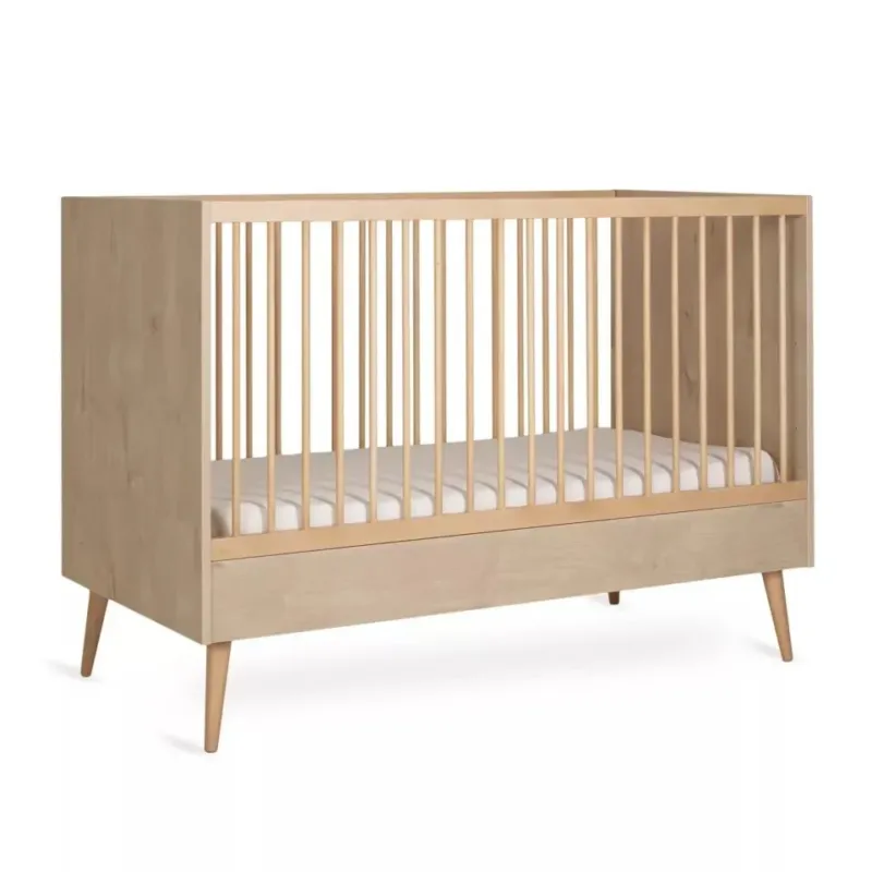 QUAX - Lit Bébé Évolutif COCOON 140 x 70 cm - Chêne Naturel