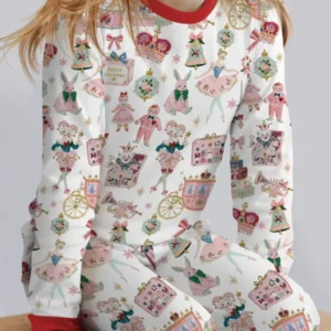 Nutcracker Christmas Bamboo Two Piece Long Sleeve Pajama Set